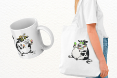 Whimsical Summer Cow Png Clipart Product Image 3