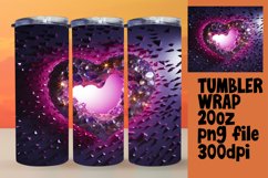 Romantic 3D Heart Tumbler Design - Love &amp; Elegance Product Image 1
