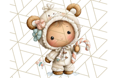 Cozy Cookie Village Clipart, Gingerbread Holiday PNG Product Image 3