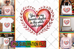 FUN PNG TSHIRT Designs, Heart Quote Product Image 1