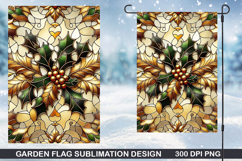 Garden Flag Sublimation| Christmas Garden Flag PNG Design Product Image 1