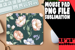 Joyful Desk Pad Sublimation Style, Flower Pattern Product Image 1