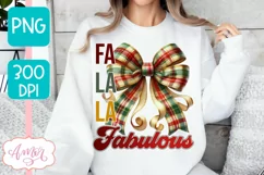 Fa la la fabulous sublimation, Christmas season PNG design Product Image 3
