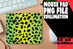 Bold and Bright Leopard Glitter Mouse Pad Design PNG Product Image 1