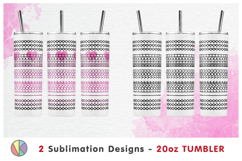 6 Adults Love Hidden Message Patterns - 20oz Skinny Tumbler. Product Image 6