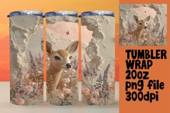 Funny 3D Wall Hole Animals Tumbler Wrap Product Image 1