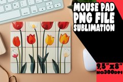 Whimsical Petal Sublimation Mouse Pad Design PNG Product Image 1