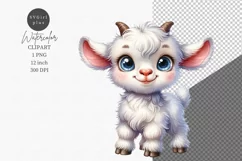 Farm animals clipart, Goat clipart, Cute animals Product Image 1