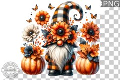 Halloween Gnome Sublimation - Clipart PNG Design Product Image 1