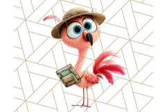 Cute Safari Animal Clipart with Jungle Accessories Png Product Image 3