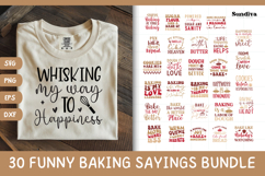 30 Funny Baking Saying SVG For Baker Bundle Product Image 1