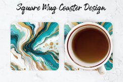 Marble Mug coaster | Coaster | Sublimation Design Product Image 1