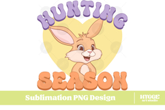 Easter Bunny Sublimation PNG Chick Farm Hip Hop Spring Joy Product Image 1