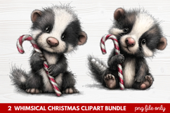 Whimsical Christmas Clipart | Cute Festive Holiday PNG Product Image 1