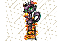 Haunted Treats Clipart PNG, Halloween Candy Art Product Image 3