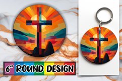 Faithful Watercolor Cross Keychain Bundle Product Image 1