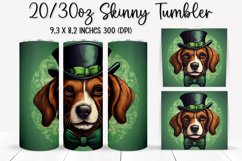 St. Patrick&#039;s Day DOG - Tumbler Sublimation Design Product Image 1