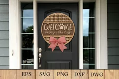 Welcome Hope You Like Dogs Sign | Door Hanger Laser Cut Product Image 1