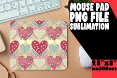 Sweet Mouse Pad Sublimation Ideas, Heart Product Image 1