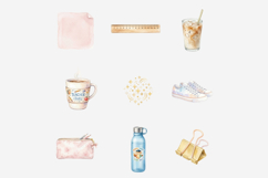 Back to School Aesthetic Clipart Bundle | Watercolor School Product Image 4