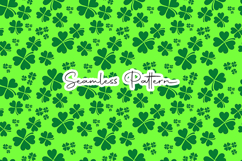 St. Patrick's Day Seamless Patterns - Leprechaun &amp; Clovers Product Image 6