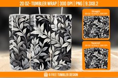Leaf Tumbler Wrap Designs, Sublimation Wrap Product Image 1