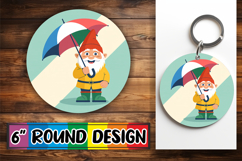 Joyful Keychain PNG Inspiration, Spring Gnomes Product Image 1