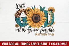 With God All Things Are Possible PNG Product Image 1