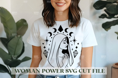 Woman Power SVG Design | Feminist SVG for Cricut&amp;Silhouette Product Image 1