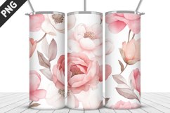 Flowers Tumbler Wrap | Sublimation Design | Tumbler PNG Product Image 1