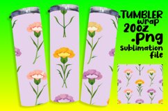 Pastel Boho Flower Power Tumbler Wrap Product Image 1