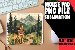Mountain Wanderer Dog Mouse Pad Sublimation Product Image 1