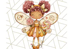 Halloween Fairy Clipart PNG, Spooky Cute Character Art Product Image 3