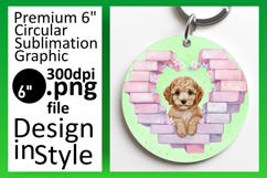 Lovely Round Design Car Coaster , Cute Dog Product Image 1