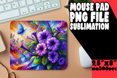 cheerful mouse pad Inspirational PNG, Flowers Product Image 1