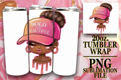 PLAYFUL DREAMS 20oz TUMBLER WRAP, Black Woman Product Image 1