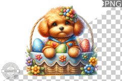Easter Dog Sublimation - Easter Clipart PNG Design Product Image 1