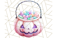 Pastel Halloween Clipart Cute PNG Graphics, Halloween Png Product Image 3