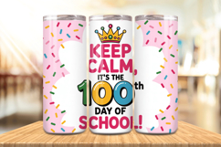 100 Days Of School Tumbler wrap, Teacher Day 20oz Tumbler Product Image 1