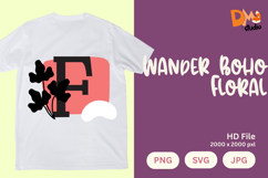 Wander Boho Floral Monogram Product Image 1