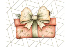 Vintage Christmas Ornaments and Presents PNG Holiday Clipart Product Image 3