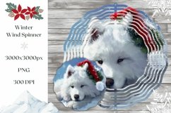 Christmas Dog Wind Spinner, Winter Wind Spinner Sublimation Product Image 1