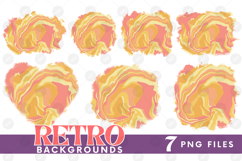 Retro Background Png Fluid Marble Paper Sublimation Bundle Product Image 1