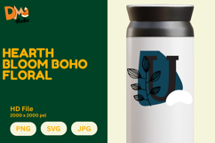 Hearth Bloom Boho Floral Monogram Product Image 1
