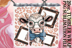 Uplifting moments 20oz tumbler wrap, Cute Cow Product Image 1