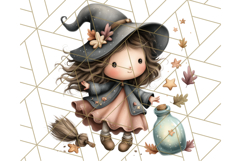 Spooky Little Witches Halloween Clipart PNG Product Image 3