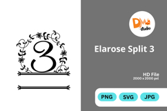 Elarose Split Monogram Product Image 1