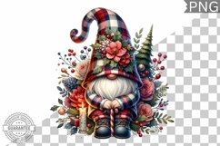 Christmas Gnome Sublimation - Clipart PNG Design Product Image 1