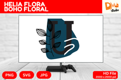 Helia Flora Boho Floral Monogram Product Image 1