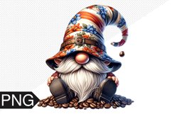 Coffee Gnome Sublimation - Clipart PNG Design Product Image 1